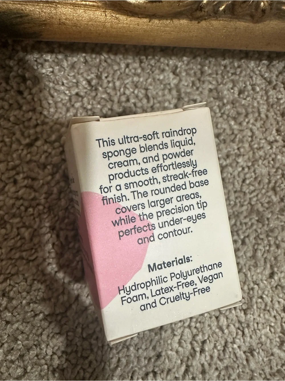 New In Box Birchbox Latex Free Raindrop Makeup Sponge